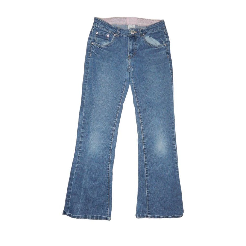 Signature Levi Strauss & Co. girls size 14 vintage flare jeans adjustable waist
